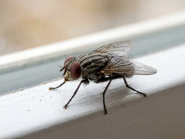 Fliegen (Musca) – Nahaufnahme