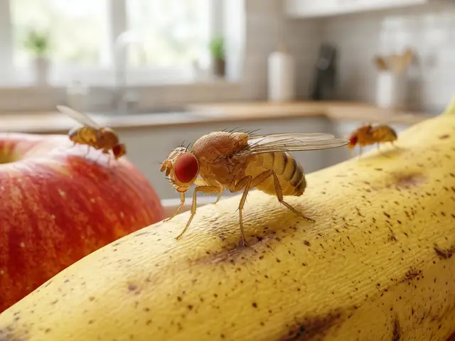 Fruchtfliegen (Drosophila) – Nahaufnahme