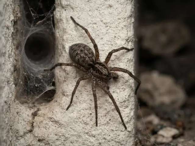 Spinnen (Tegenaria) – Nahaufnahme